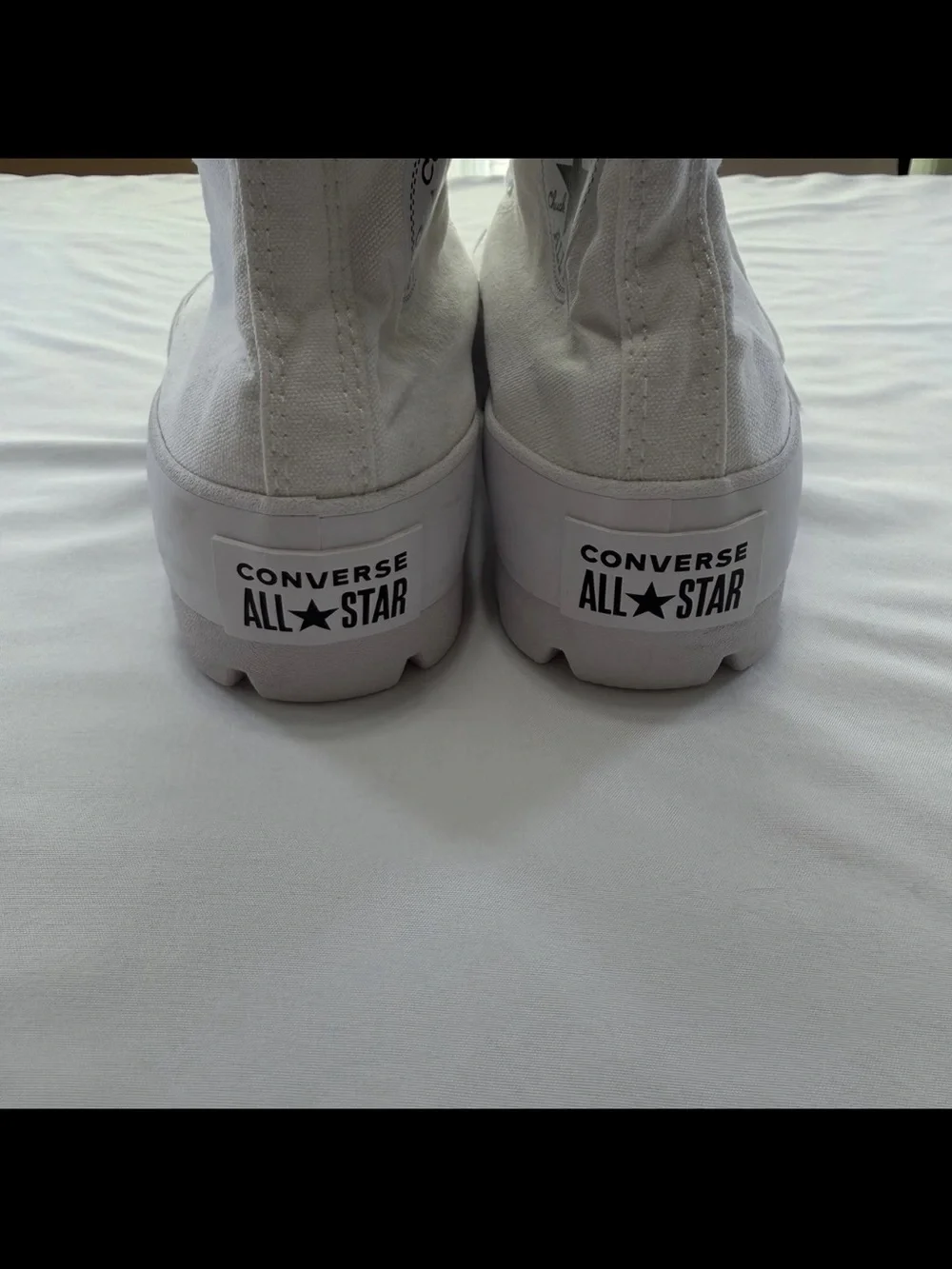 Converse White High-Top Platform Sneakers